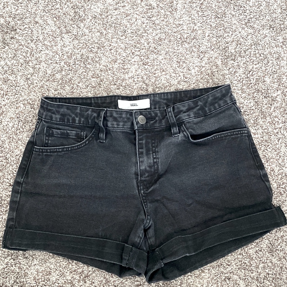 Vans Black Denim Shorts
